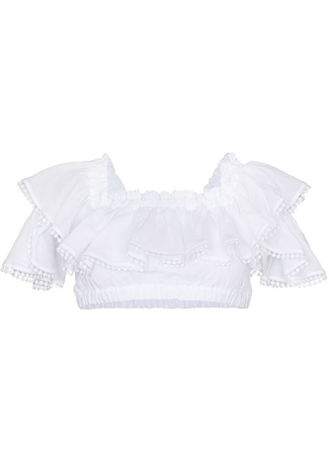 White casta cropped top Charo Ruiz Ibiza 1989 - women CHARO RUIZ IBIZA 1989 | 201110WHT